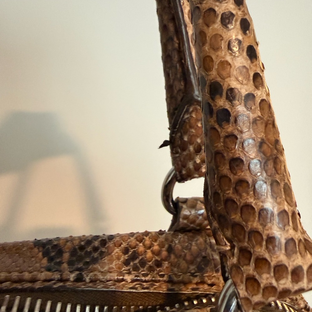 Prada Exotic Python Pitone Large Top Handle Shoul… - image 15